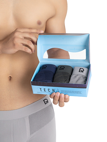 KIT 3 BOXER SEM COSTURA LISTRAS DIAGONAL 1
