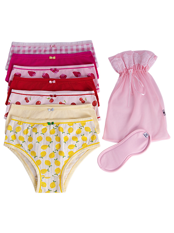 KIT 7 CALCINHAS INFANTIL COTTON LISO,EST 2