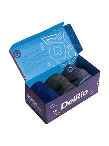 KIT 3 BOXER INFANTIL SEM COSTURA LISTRAS 2