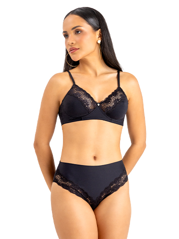CONJUNTO SOUTIEN E CALÇA,SENSITIVE,RENDA 5