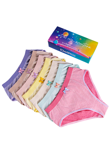 KIT 7 CALCINHAS INFANTIL SEAMELES COLORS 2