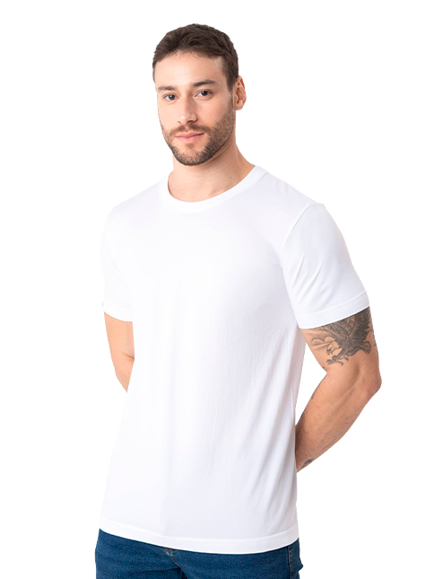 T-SHIRT SEM COSTURA LISA MASCULINA 1