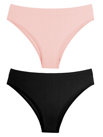 KIT 2 BIQUINIS,SEM COSTURA JACQUARD