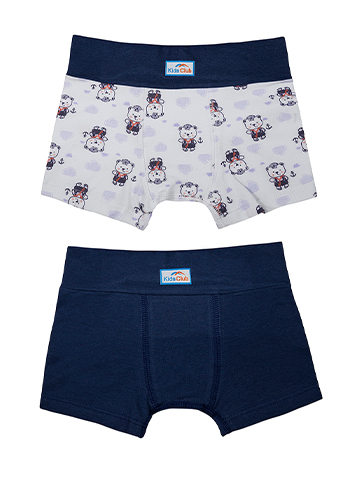 DUO CUECA BOXER KIDS CLUB MINHA 1º CUECA 3