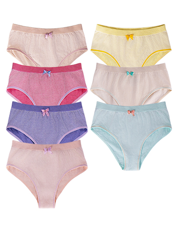 KIT 7 CALCINHAS INFANTIL SEAMELES COLORS 3
